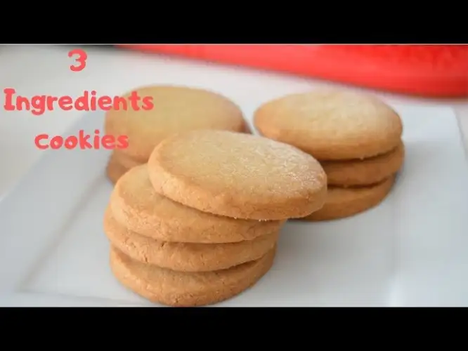 3 Ingredients Shortbread Cookies