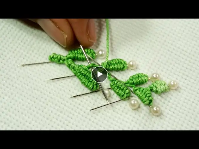 Woven and Buttonholed Feathered Chain Stitch | Beginners’ Hand Embroidery Tutorial | DIY Stitching