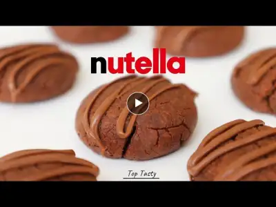 ONLY 3 INGREDIENTS NUTELLA COOKIES RECIPE | Top Tasty Recipes