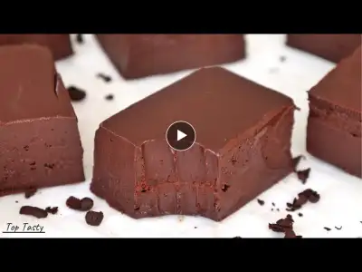 Only 2 Ingredients Chocolate Fudge Recipe | Top Tasty Recipes