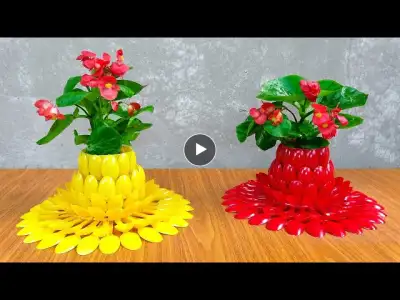 Amazing Tips, Making cute desktop flower pots from a spoon