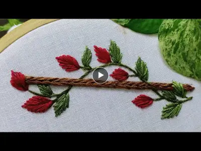 Chain Stitch Variations #hoopart #basicstitches #beginners #handembroidery #hoopembroidery