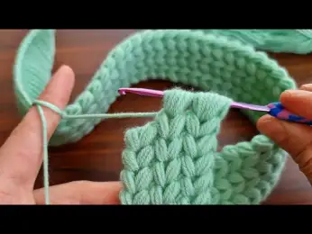Super Easy Hairband Knitting Model -Crochet Very Beautiful Knitted Hair Band Model Making