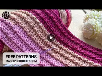SUPER EASY & FAST Crochet Pattern for Beginners! ⚡️ ❤️ COOL Crochet Stitch for Blanket, Bag and Hat