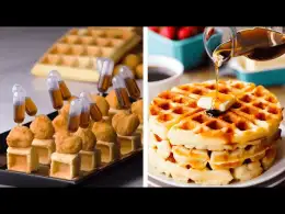 Quick and Easy Bite-Sized Foods and Desserts! | Tiny Chicken & Waffles by So Yummy