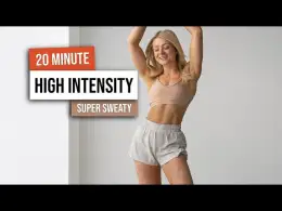 20 MIN KILLER HIIT Full Body Workout - No Equipment - No Repeat Cardio HIIT Home Workout