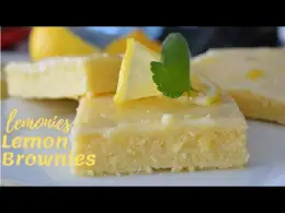 Lemonies ( Lemon Brownies )