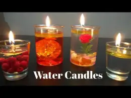 DIY Water candles | Making candles with WATER!?