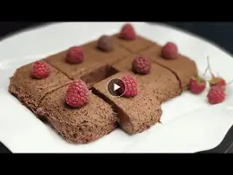 The perfect 2 ingredient dessert in 5 minutes!!! Without flour! Sugar-free!