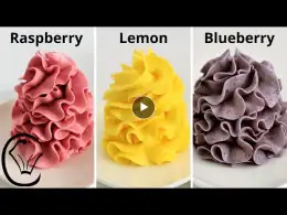 Condensed Milk Buttercream COMPILATION Raspberry Lemon Blueberry Silky Smooth NO Icing Sugar EASY