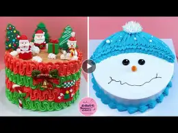 So Yummy Merry Christmas Cake Decorating Tutorials For Birthday | Part 172