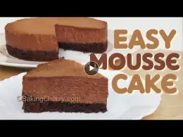 EASY CHOCOLATE MOUSSE CAKE | Easy Recipe | Dessert | BakingCherry