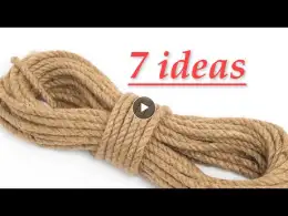 7 super rope IDEAS. Ideas with your own hands for the house.