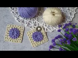 AWESOME! I fell in love with this crochet granny square at first sight! Crochet pattern.