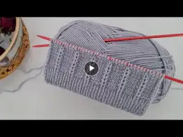 Easy Two Needle Knitting Pattern ✔️Knitting Crochet.