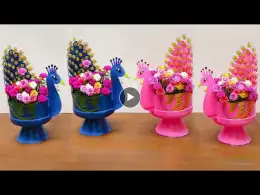 How To Make Beautiful Swan Portulaca Flower Pots From Plastic Bottles For Your Desh