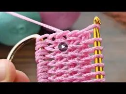Wow... bag handle Crochet Easy model making / çok kolay tığ işi çanta sapı model yapılışı