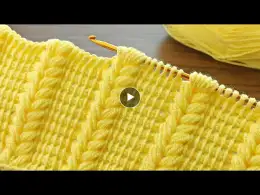 ⚡Great süper idea !!!!⚡⚡ Very easy Tunisian crochet baby blanket models making #crochet