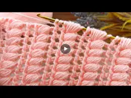 *Trend Tunisian Crochet*Very easy Tunisian crochet pattern explanation #crochet #knitting