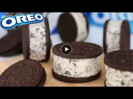 Oreo Ice Cream Sandwich Recipe With ONLY 3 Ingredients
