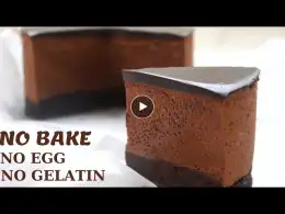Chocolate Mousse Cake | No-Bake Chocolate Mousse Cake | Without Egg, Gelatin | Top Tasty Recipes