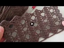 WONDERFUL! what a beautiful crochet / very easy tablecloth, scarf pattern