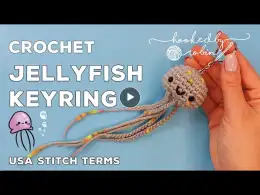 Crochet Amigurumi Jellyfish Keychain (SUPER FAST)