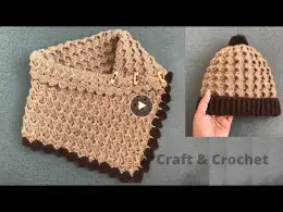 Easy Crochet Scarf/Crochet Infinity scarf/crochet cowl