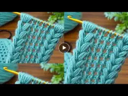 Woow...!!!!⚡ Very easy Tunisian crochet chain very stylish hair band making #crochet