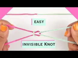 Invisible Knot (Surgeon's Join) for Seamless and Strong Yarn Joins