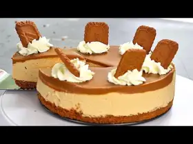 No-Bake Lotus Biscoff Cheesecake Recipe Without Gelatin