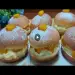 If you have milk and flour! prepare these donuts filled with pastry cream and peach without eggs