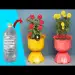 DIY Idea, Turning Plastic Bottles Into A Beautiful Flower Pot For A Small Garden
