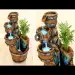 DIY Concrete Barrel Waterfall Fountain Pot || Cement Craft Idea