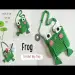 Take a look, just one skein of yarn, a knitted frog bag